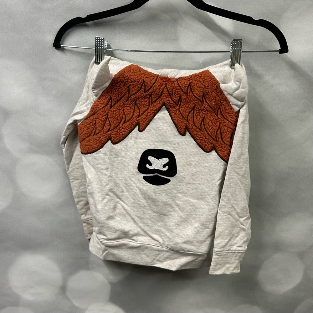 Cat & Jack unisex 5T hooded sweatshirt with bull face on front and 3D ears